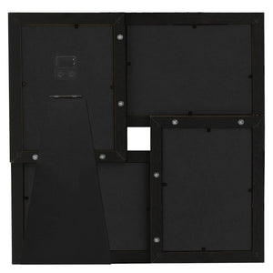 vidaXL Collage Photo Frame for 4x(10x15 cm) Photos Black MDF