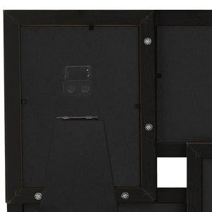 vidaXL Collage Photo Frame for 4x(10x15 cm) Photos Black MDF