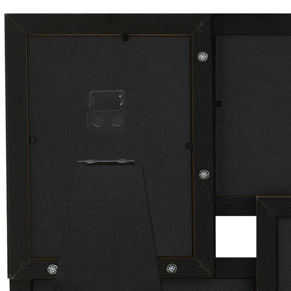 vidaXL Collage Photo Frame for 4x(10x15 cm) Photos Black MDF