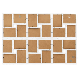 vidaXL Collage Photo Frame for 24x(10x15 cm) Photos White MDF