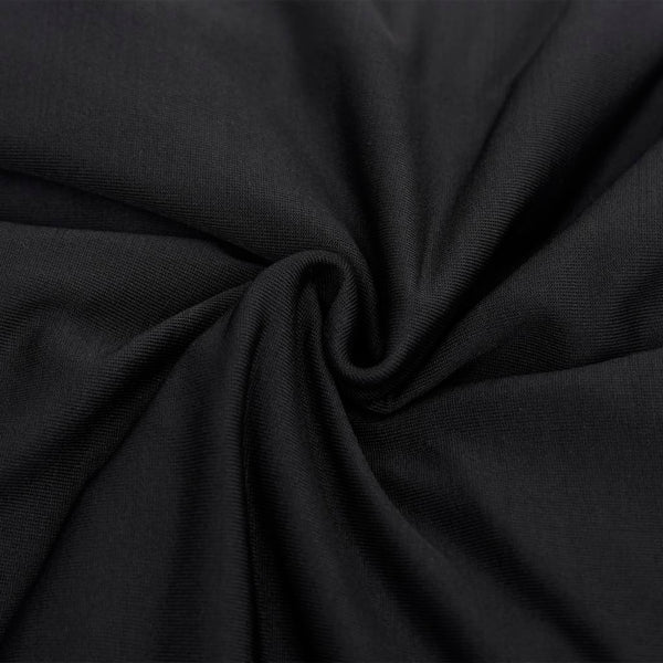 vidaXL Stretch Sofa Cover 3-Seater Black Polyester Jersey
