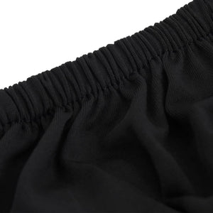 vidaXL Stretch Sofa Cover 3-Seater Black Polyester Jersey
