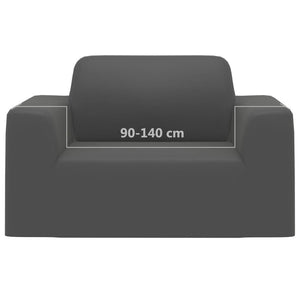 vidaXL Stretch Sofa Slipcover Anthracite Polyester Jersey