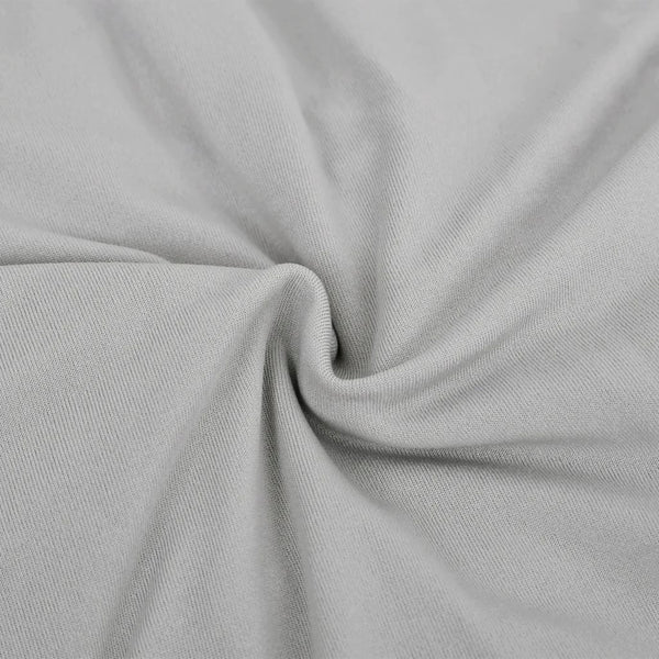 vidaXL Stretch Sofa Cover 3-Seater Grey Polyester Jersey