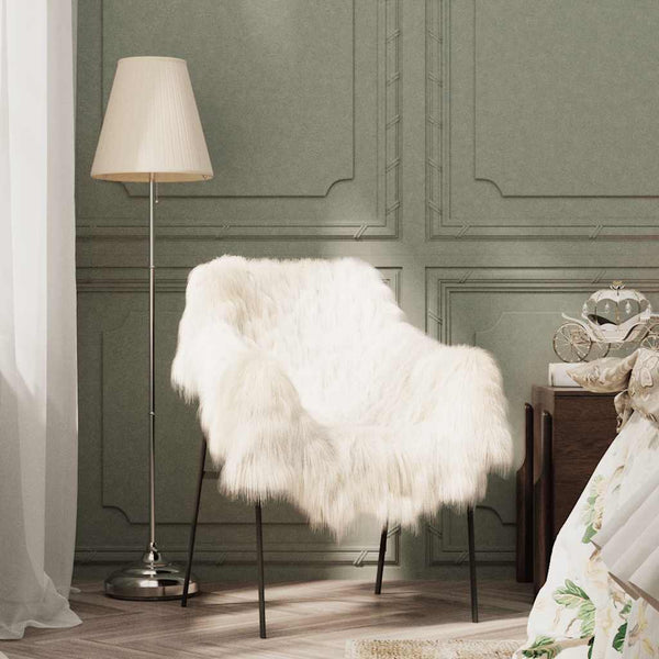 Creme Isländische Schafspelz Sitzauflage 70x110 cm