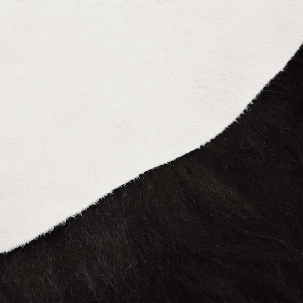 Schwarze Sitzauflage aus isländischem Schafspelz 70x110cm