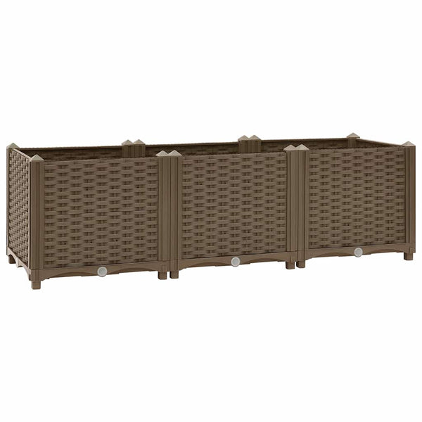 vidaXL Raised Garden Bed 120 x 40 x 38 cm Polypropylene