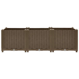 vidaXL Raised Garden Bed 120 x 40 x 38 cm Polypropylene
