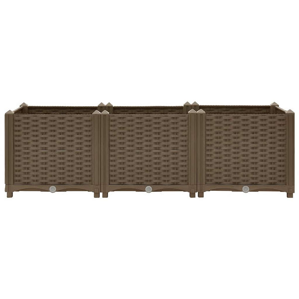 vidaXL Raised Garden Bed 120 x 40 x 38 cm Polypropylene