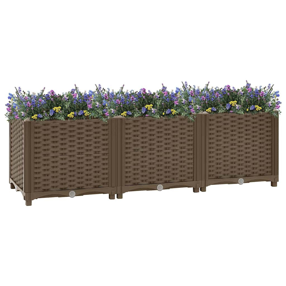 vidaXL Raised Garden Bed 120 x 40 x 38 cm Polypropylene