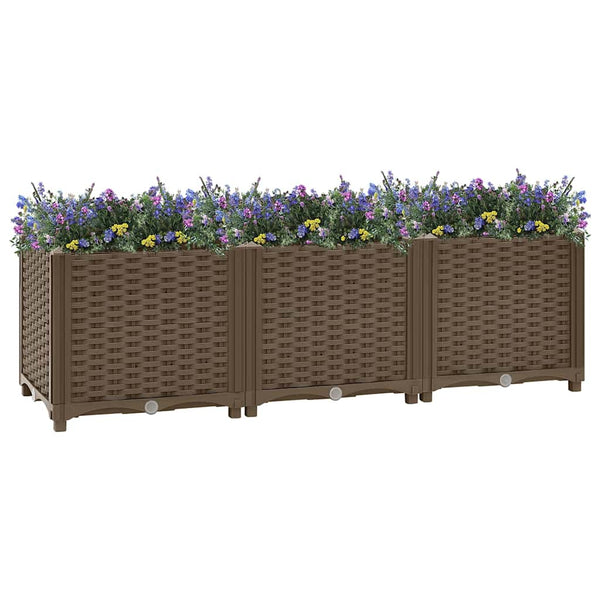 vidaXL Raised Garden Bed 120 x 40 x 38 cm Polypropylene