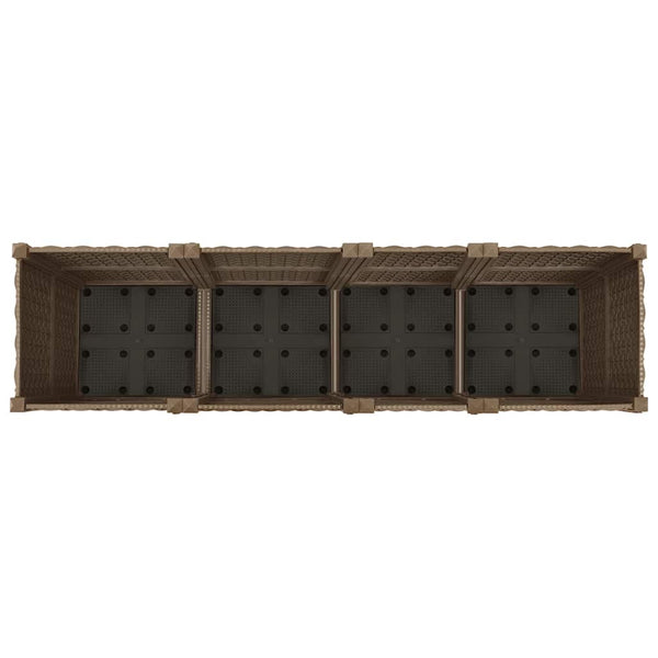 vidaXL Raised Garden Bed 160 x 40 x 38 cm Polypropylene