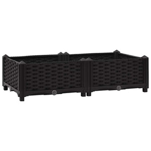vidaXL Raised Garden Bed 80x40x23 cm Polypropylene