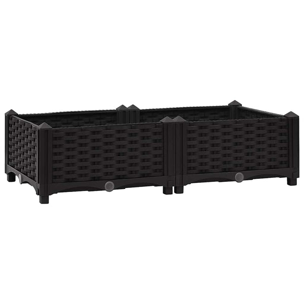 vidaXL Raised Garden Bed 80x40x23 cm Polypropylene