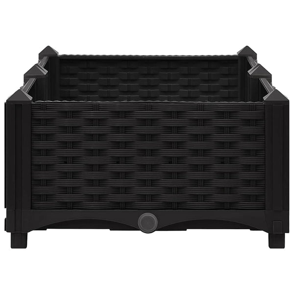 vidaXL Raised Garden Bed 80x40x23 cm Polypropylene
