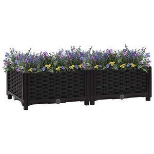 vidaXL Raised Garden Bed 80x40x23 cm Polypropylene