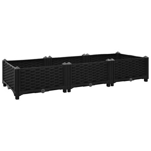 vidaXL Raised Garden Bed 120x40x23 cm Polypropylene