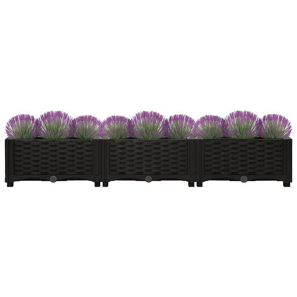 vidaXL Raised Garden Bed 120x40x23 cm Polypropylene