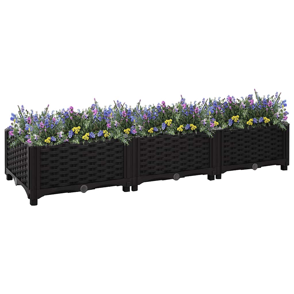 vidaXL Raised Garden Bed 120x40x23 cm Polypropylene