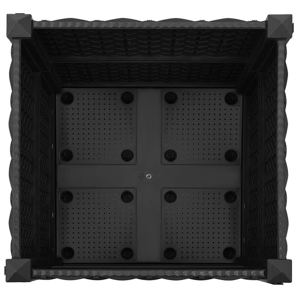 vidaXL Raised Garden Bed 40 x 40 x 38 cm Polypropylene