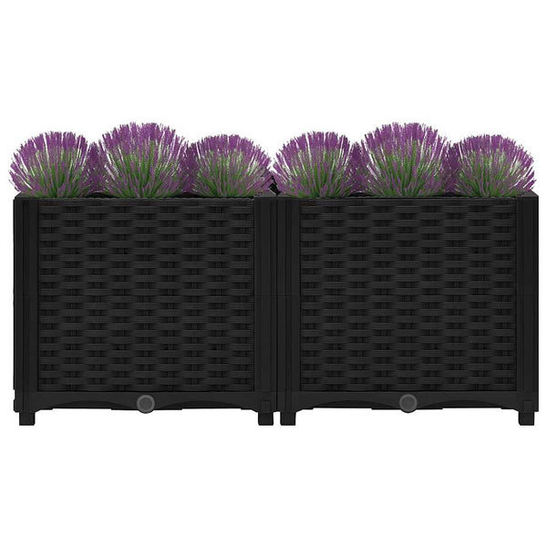 vidaXL Raised Garden Bed 80 x 40 x 38 cm Polypropylene