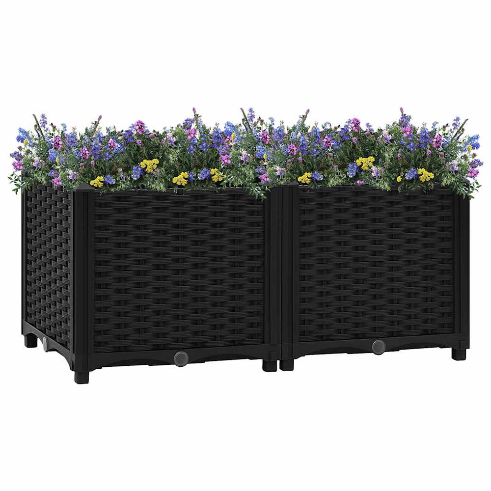 vidaXL Raised Garden Bed 80 x 40 x 38 cm Polypropylene