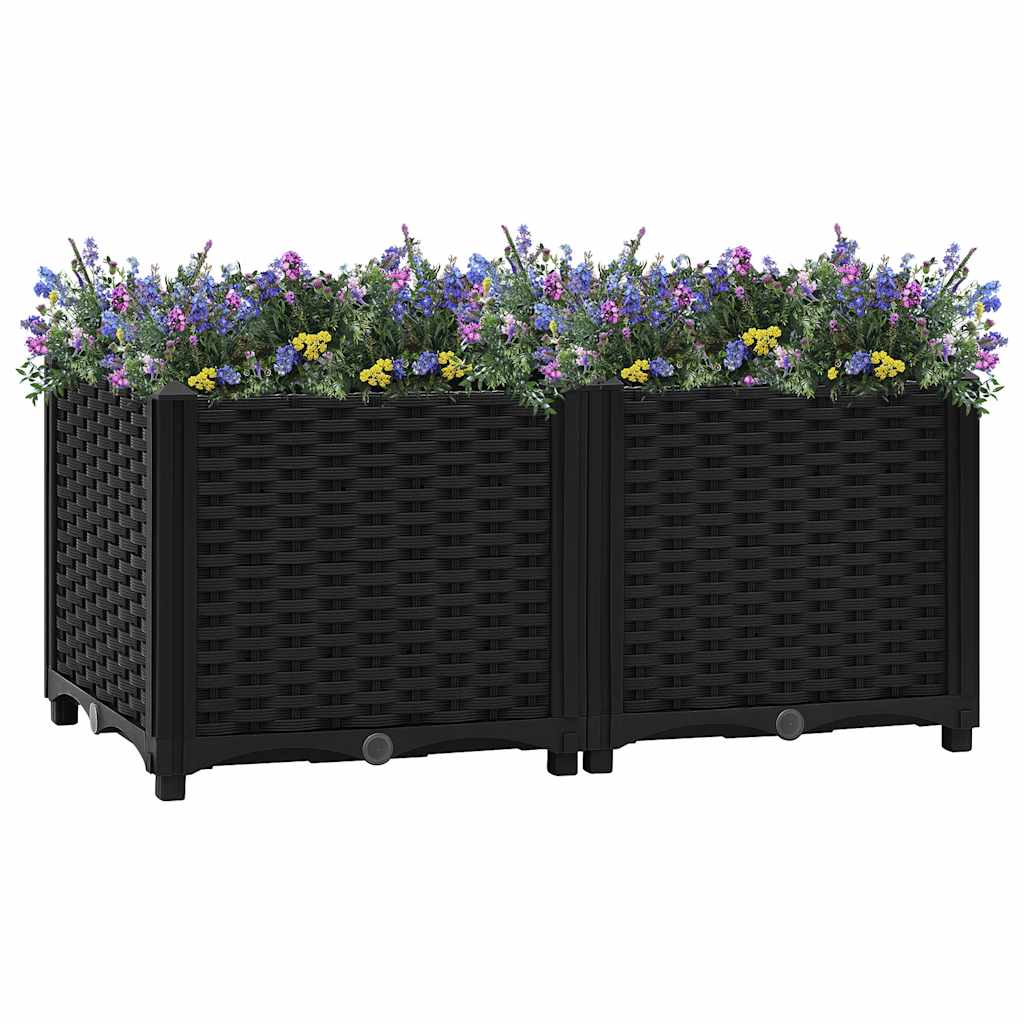 vidaXL Raised Garden Bed 80 x 40 x 38 cm Polypropylene