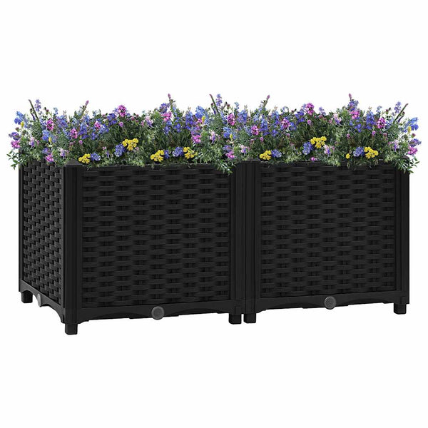 vidaXL Raised Garden Bed 80 x 40 x 38 cm Polypropylene