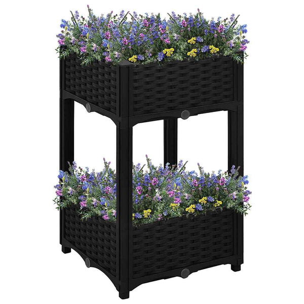 vidaXL Raised Garden Bed 40x40x71 cm Polypropylene