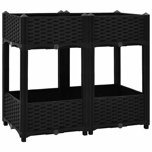 vidaXL Raised Garden Bed 80x40x71 cm Polypropylene