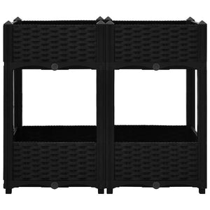 vidaXL Raised Garden Bed 80x40x71 cm Polypropylene