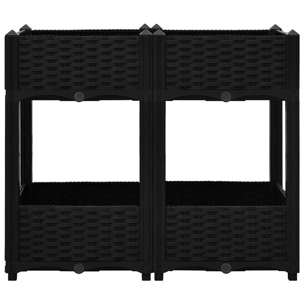 vidaXL Raised Garden Bed 80x40x71 cm Polypropylene
