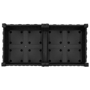 vidaXL Raised Garden Bed 80x40x71 cm Polypropylene