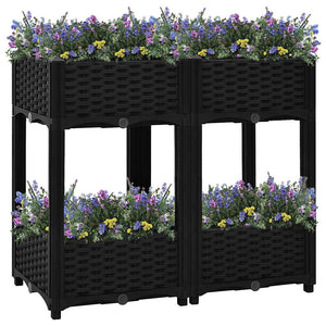 vidaXL Raised Garden Bed 80x40x71 cm Polypropylene