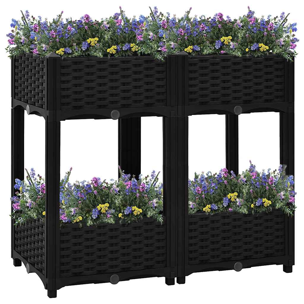 vidaXL Raised Garden Bed 80x40x71 cm Polypropylene