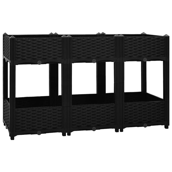 vidaXL Raised Garden Bed 120x40x71 cm Polypropylene