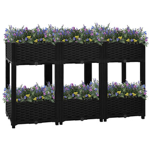 vidaXL Raised Garden Bed 120x40x71 cm Polypropylene