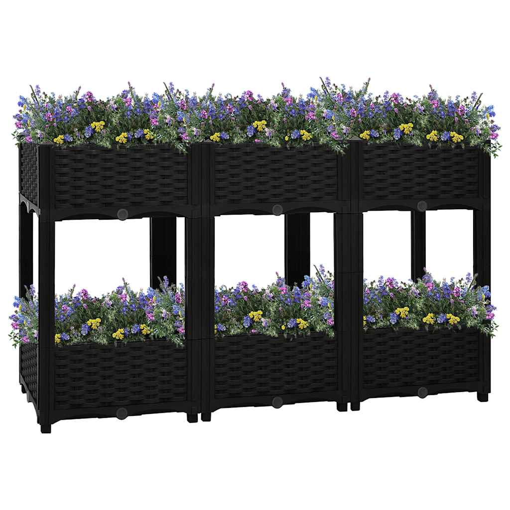 vidaXL Raised Garden Bed 120x40x71 cm Polypropylene