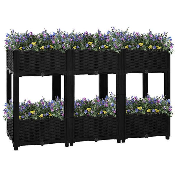 vidaXL Raised Garden Bed 120x40x71 cm Polypropylene