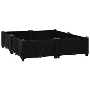 vidaXL Raised Garden Bed 80x80x23 cm Polypropylene