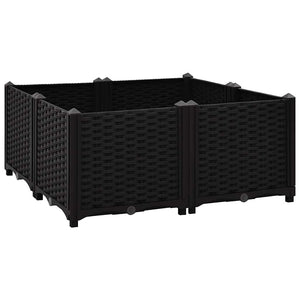 vidaXL Raised Garden Bed 80x80x38 cm Polypropylene