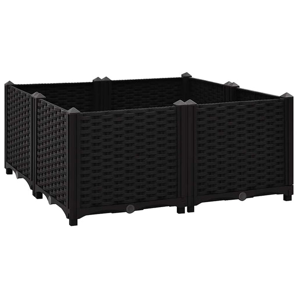 vidaXL Raised Garden Bed 80x80x38 cm Polypropylene