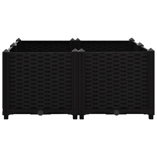 vidaXL Raised Garden Bed 80x80x38 cm Polypropylene