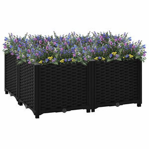 vidaXL Raised Garden Bed 80x80x38 cm Polypropylene