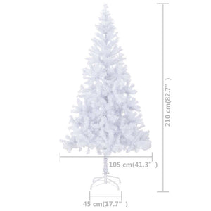 vidaXL Artificial Christmas Tree with Lights and Baubles 210cm 910 Branches