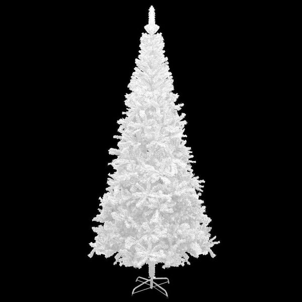 vidaXL Artificial Christmas Tree with Lights and Baubles L 240 cm White