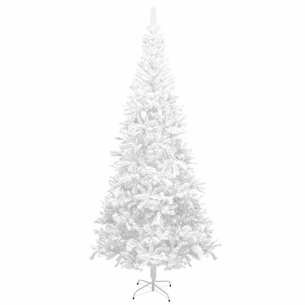 vidaXL Artificial Christmas Tree with Lights and Baubles L 240 cm White