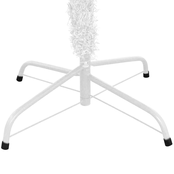 vidaXL Artificial Christmas Tree with Lights and Baubles L 240 cm White