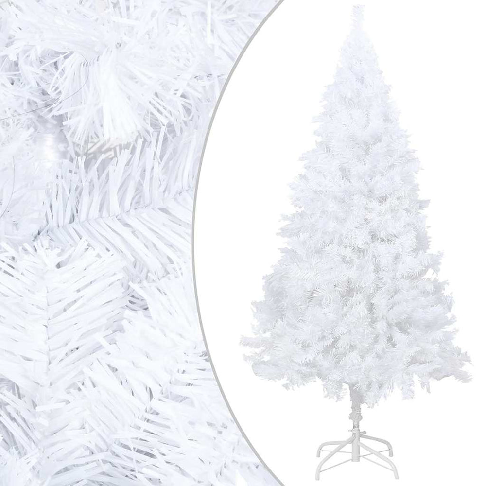 vidaXL Artificial Christmas Tree with Lights & Baubles White 120 cm