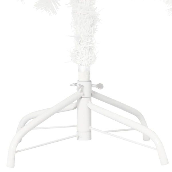 vidaXL Artificial Christmas Tree with Lights & Baubles White 210 cm
